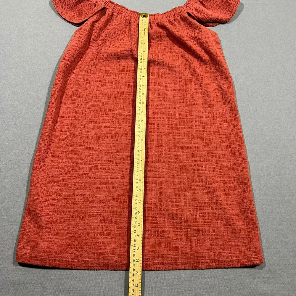 Madewell‎ Dress Texture & Thread Off The Shoulder Burnt Orange Women's XS K8469